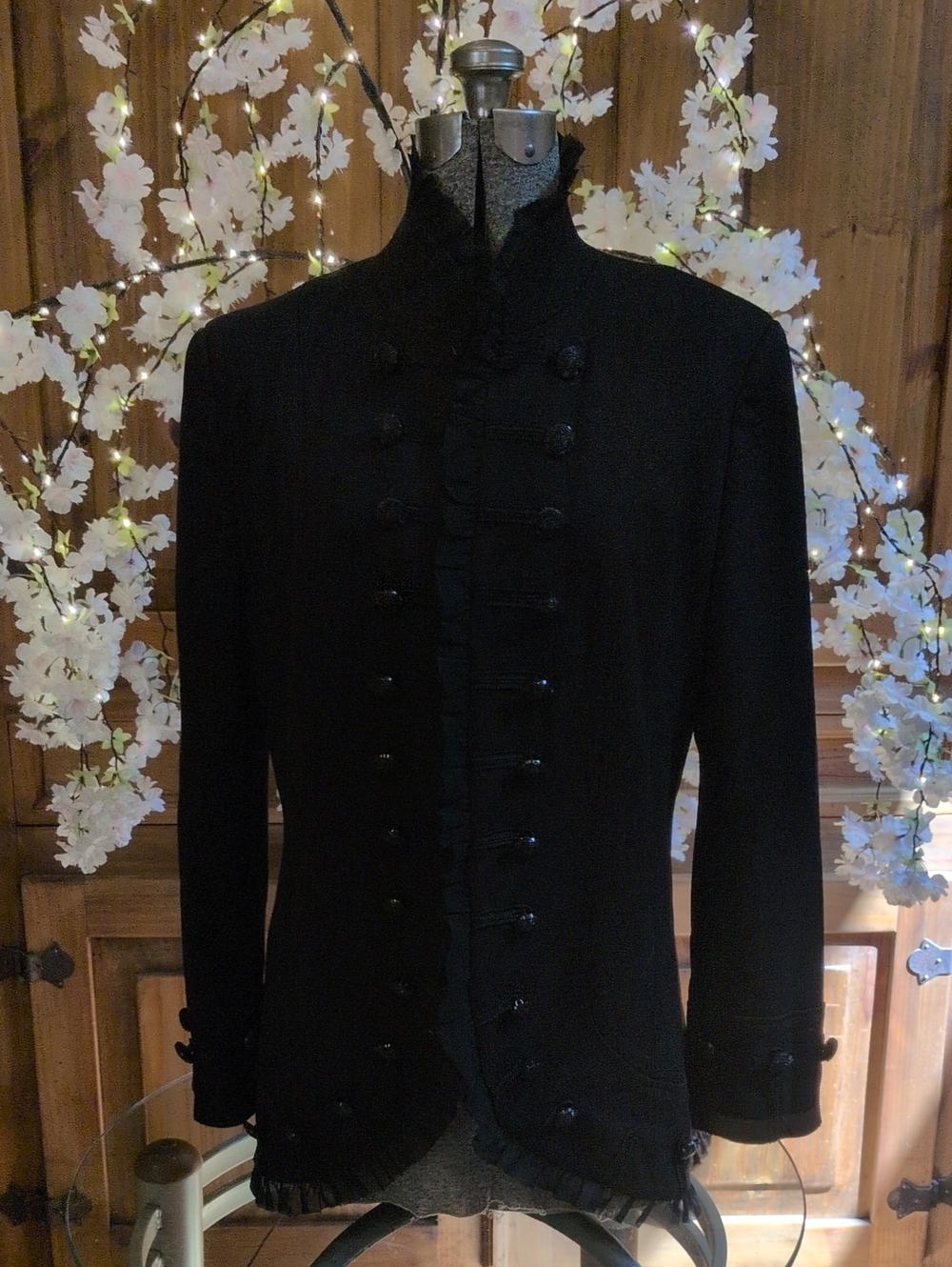 Black Dressy 20's/30's Steampunk Style Coat
